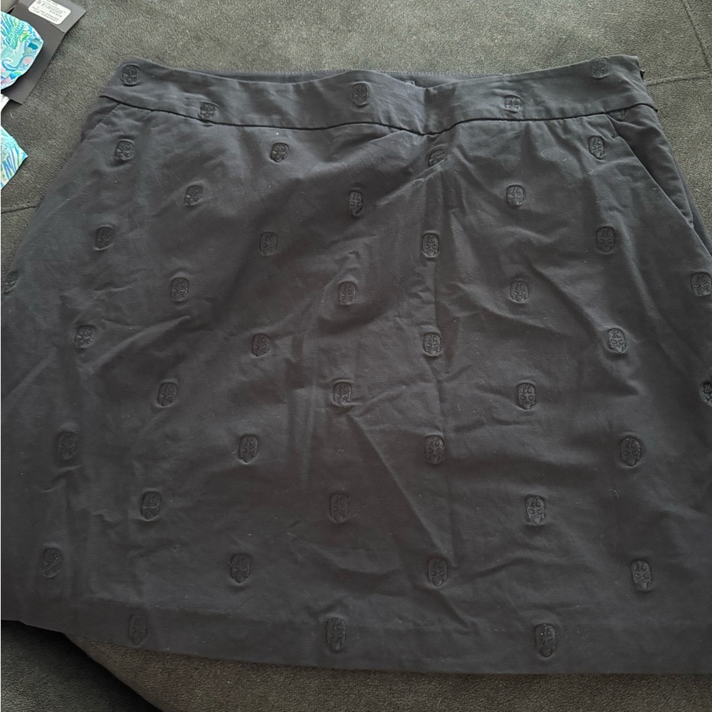 PXG Black Textured Mini Skirt
